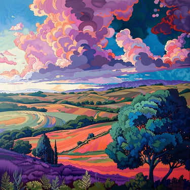 Pop Art Landscape Canvas